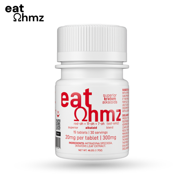 EAT OHMZ 7 HYDROXY + RED OH KRATOM TABLETS 20MG/15CT/6PK